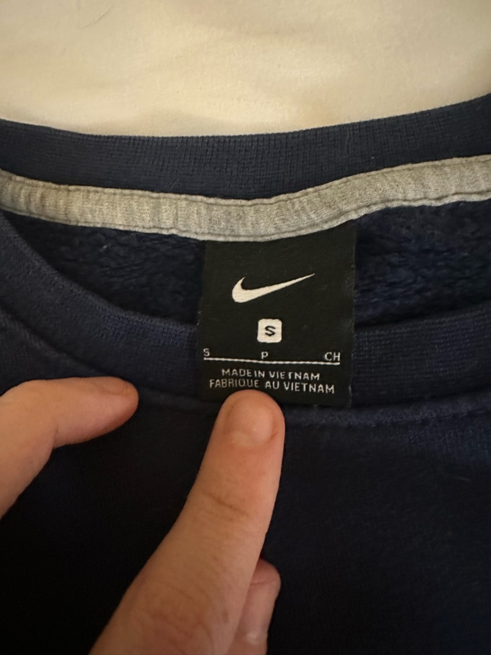 Nike Men's Navy Crewneck Sweatshirt with Xavier Logo - Picture 3 of 3